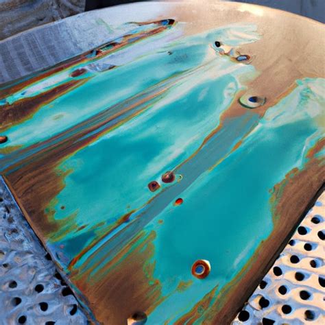 how to patina aluminum sheet metal|rust patina on steel instructions.